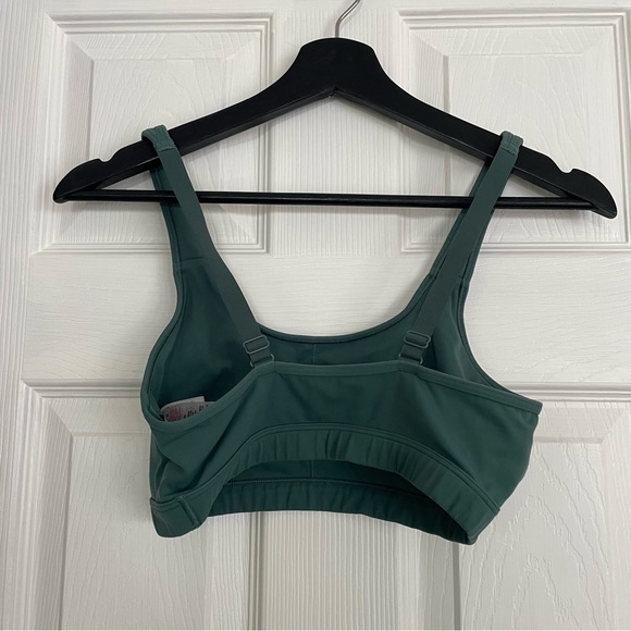 Gymshark Scoop Neck Training Sports Bra - Dark Green Size Small - Picture 2 of 2
